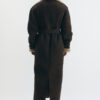 Bonni long shearling coat in chocolate brown