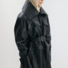 Delani leather coat