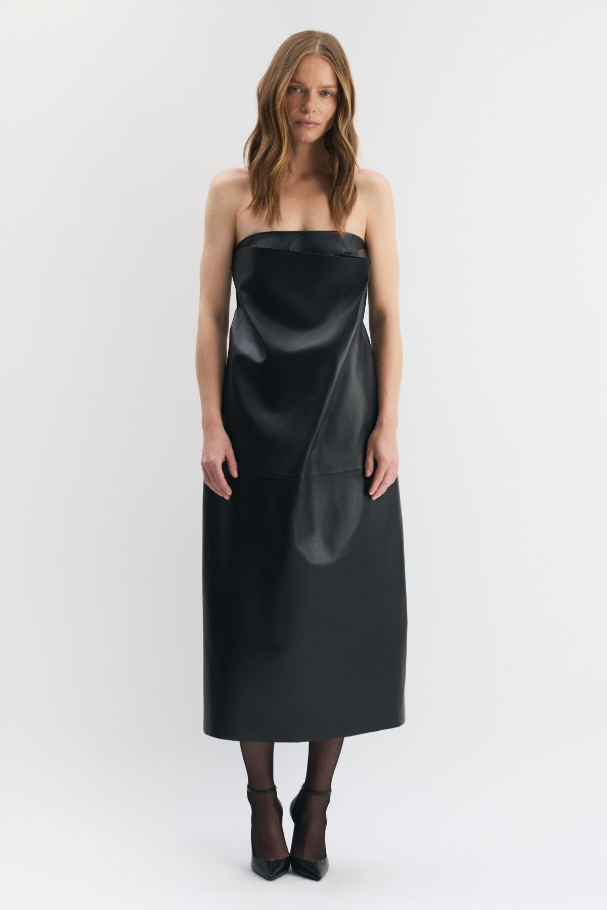 Tuba leather dress