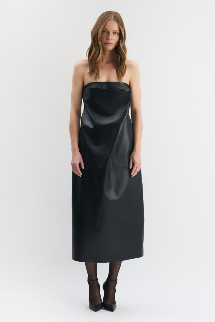 Tuba leather dress