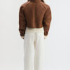 Nia Shearling Coat in Caramel