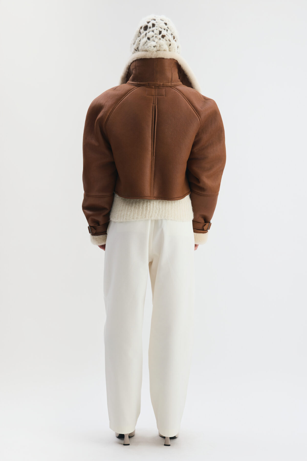Nia Shearling Coat in Caramel