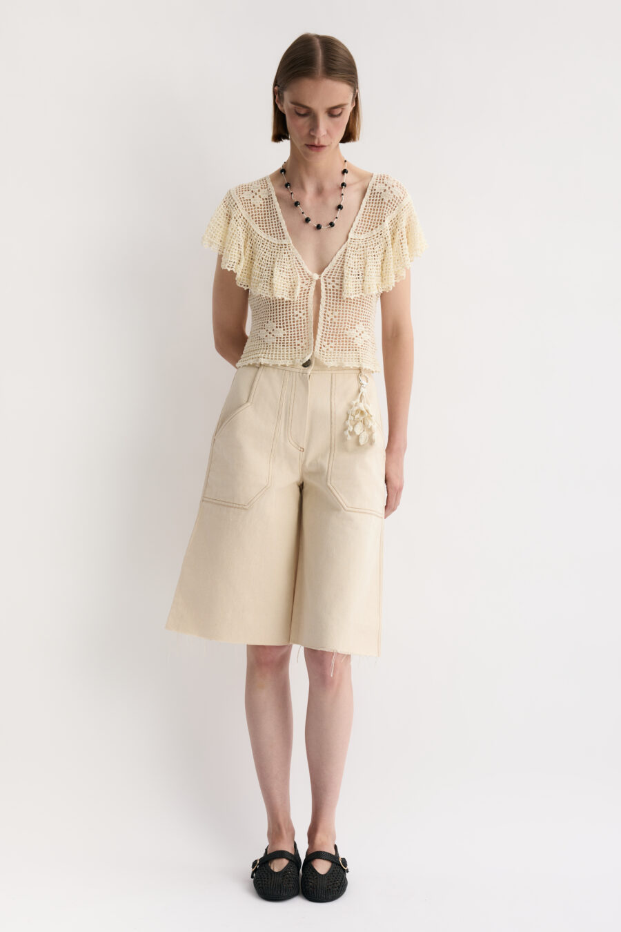 KAREN ARCANJO top robiony na szydełku