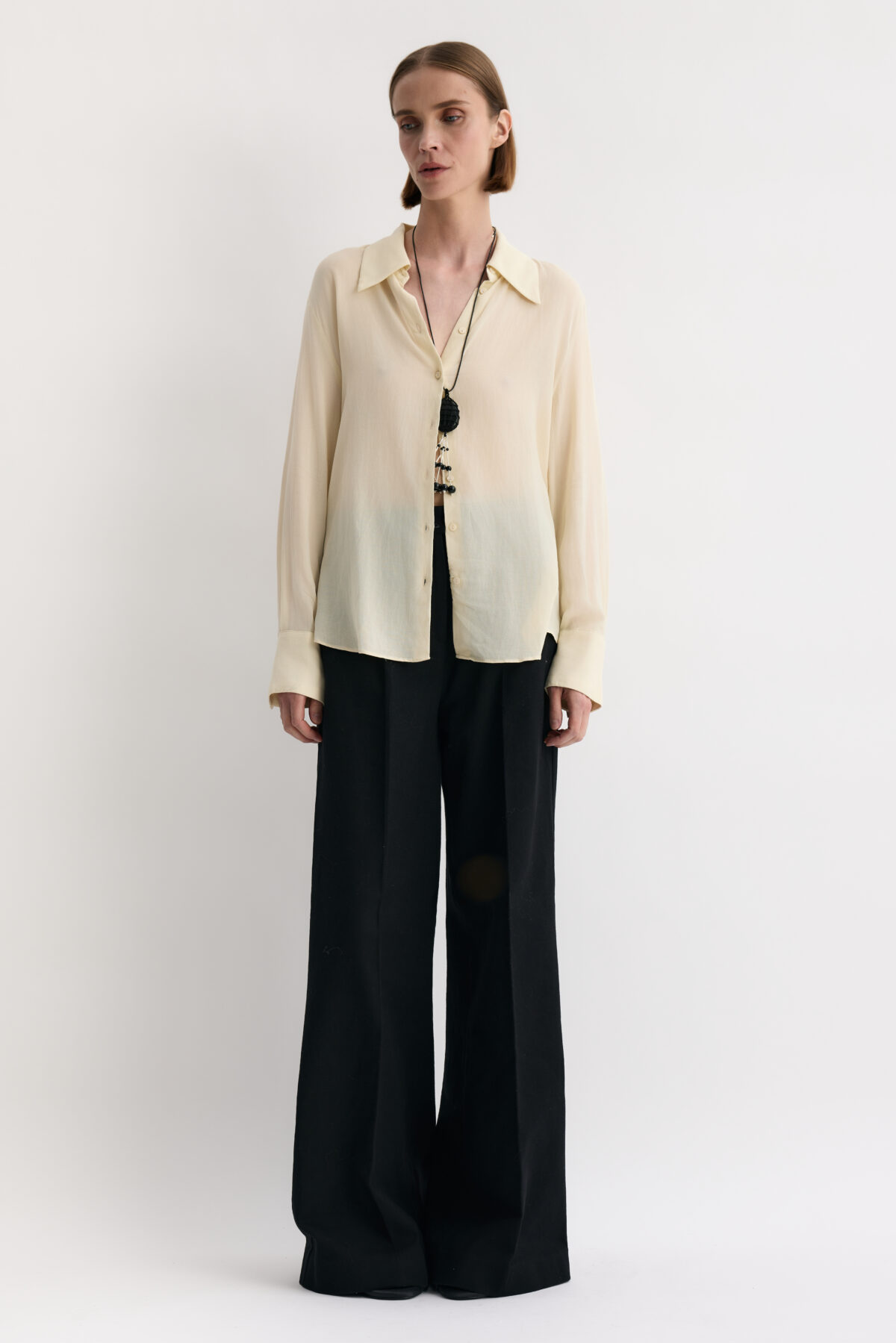 KAREN ARCANJO Klasyczne spodnie z prosta nogawka