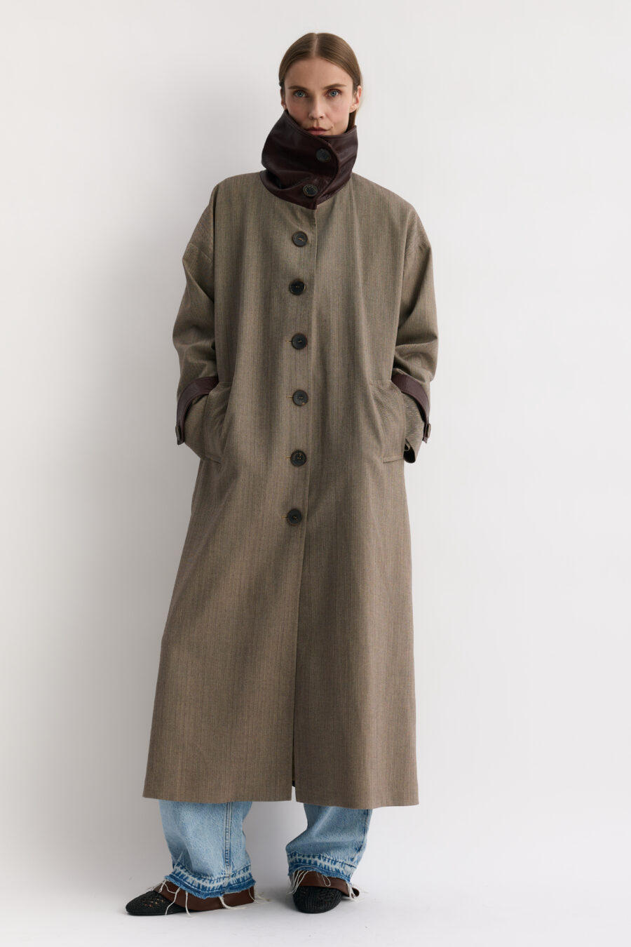 KAREN ARCANJO długi płaszcz oversize