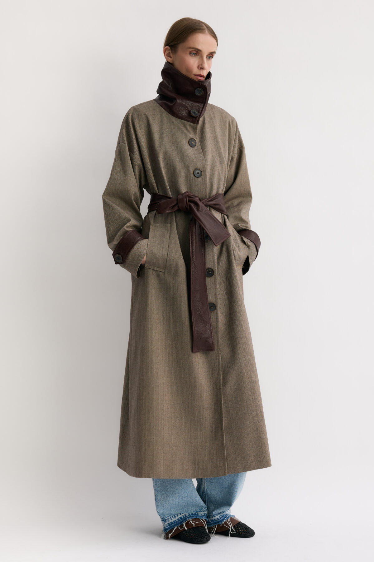 KAREN ARCANJO długi płaszcz oversize