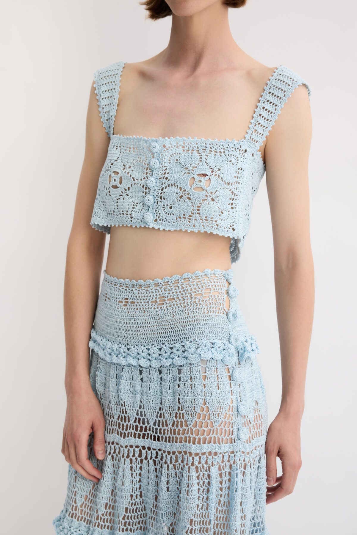 KAREN ARCANJO ręcznie robiona spódnica na szydełku